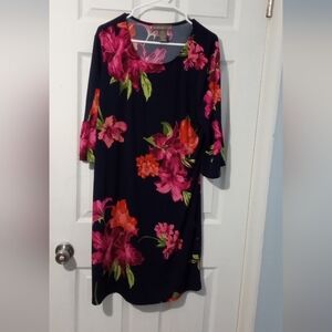 Vibrant Floral Midi Dress